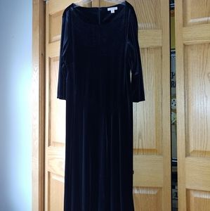 Coldwater Creek black velvet dress